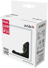 Avide GU10 Πλαίσιο Τετράγωνο Ανθρακί